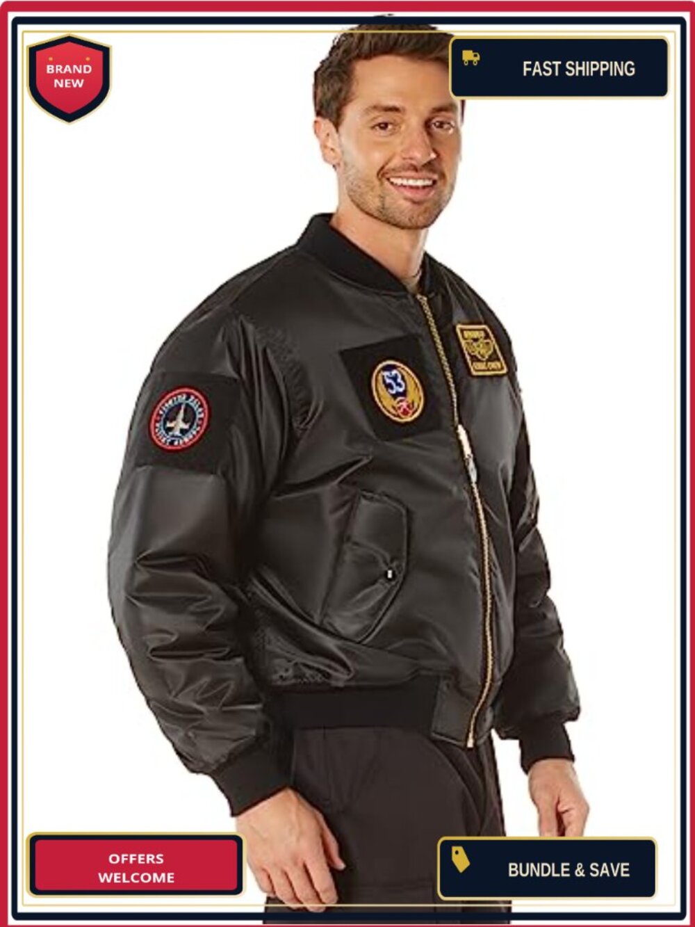 Rothco MA-1 Flight Jacket with Patches